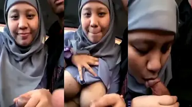 Bokep Hijab Selingkuh Binor Jilboobs Sepong Kontol poster