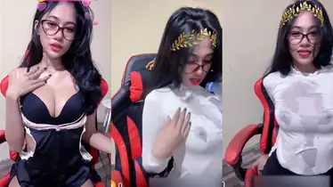 Bokep Indo Una Live Pamer Belahan Toket Gede poster